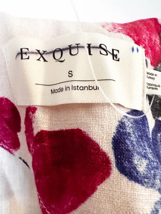 Anthropologie The Tobie Linen Pleated Mini Shirt Dress by Exquise - Picture 9 of 9